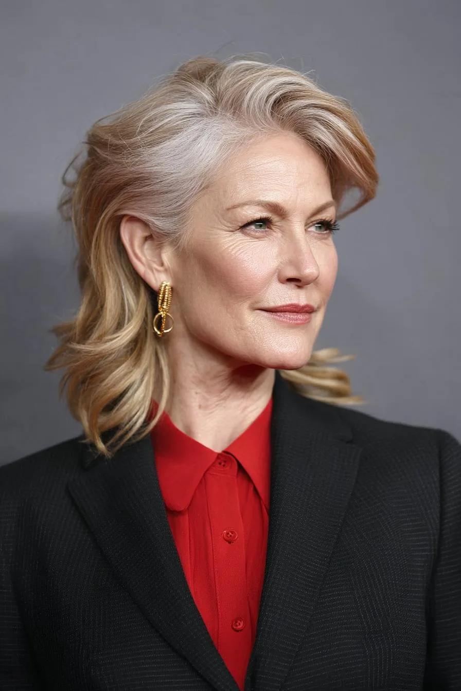 Soft Waves Framing Beauty