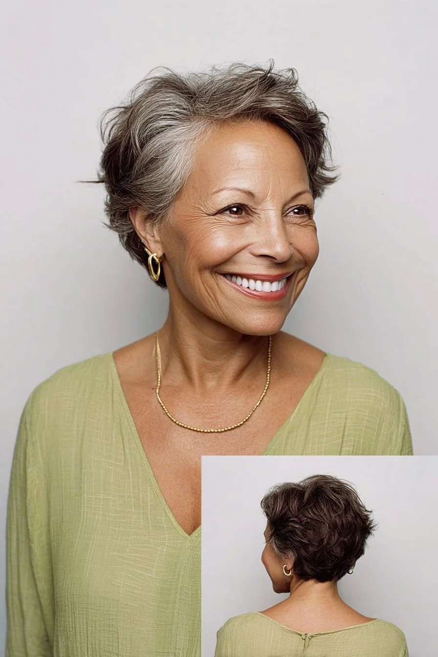 Soft Wavy Silver Layers