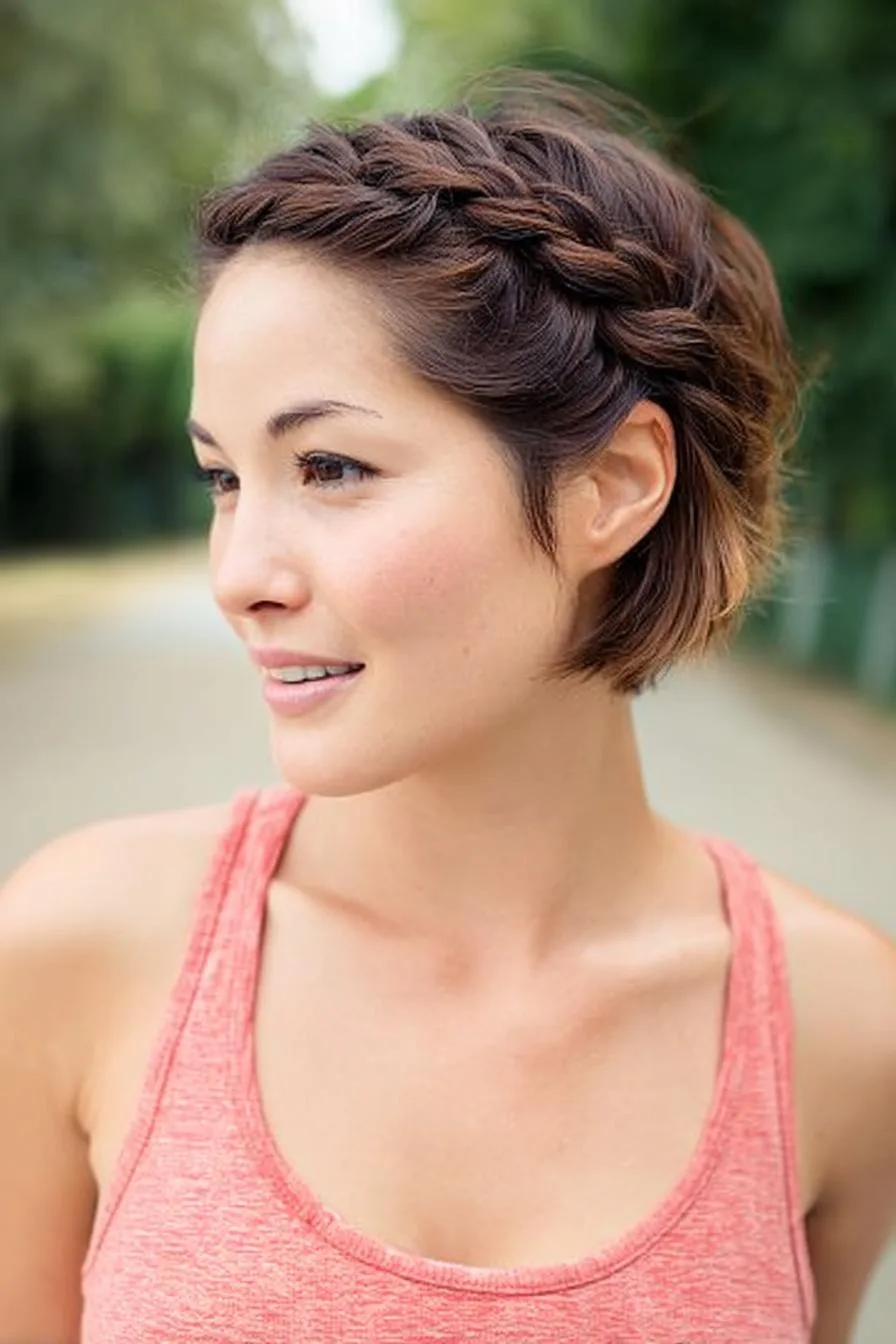 Stylish Braided Bob Hairstyle