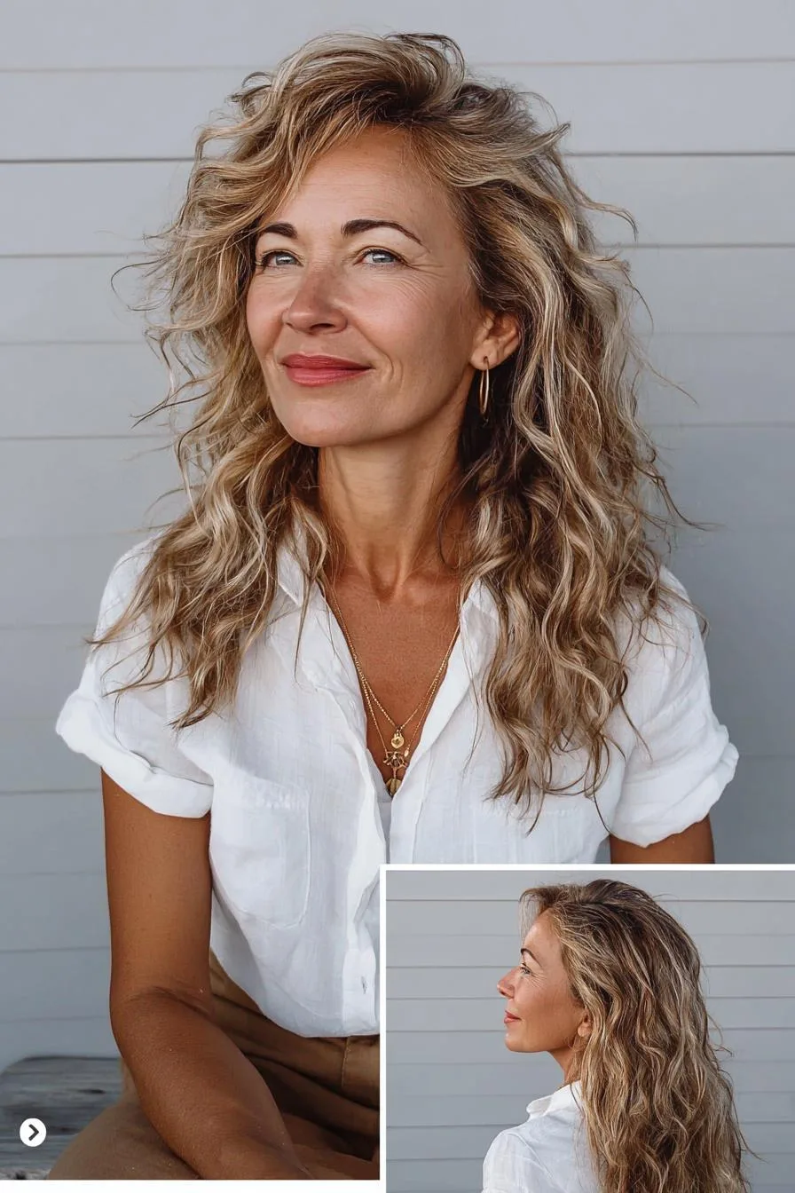 Sunlit Beachy Wavy Layers