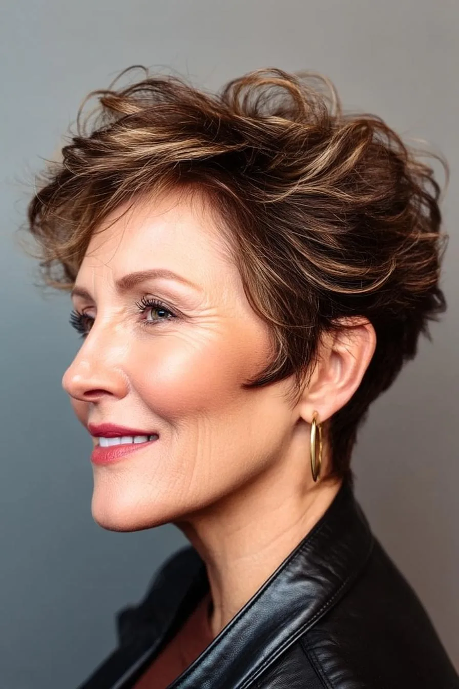 Textured Waves Pixie Cut