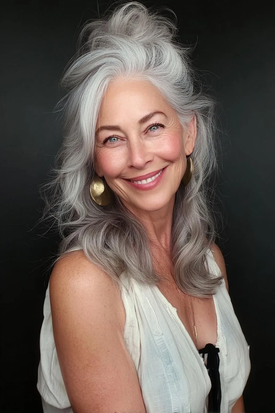 Timeless Silver Waves Elegance