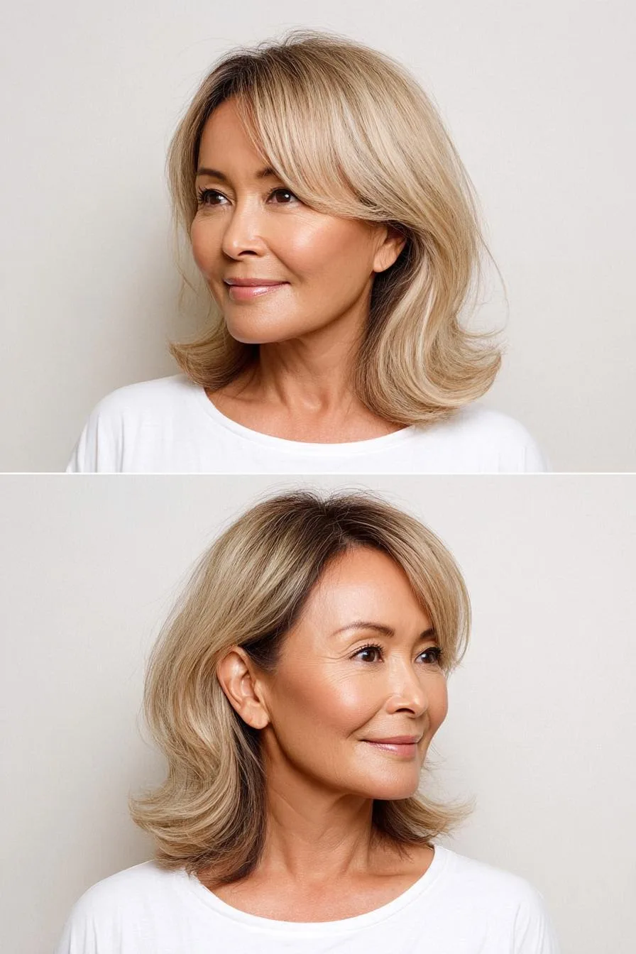 Soft Feathered Blonde Layers
