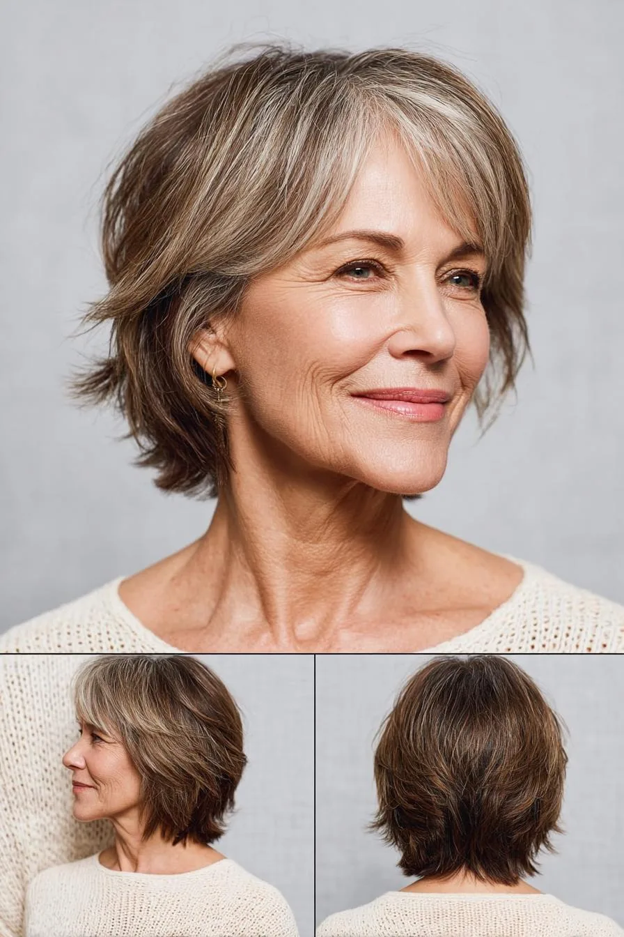 Soft Layered Silver Shag