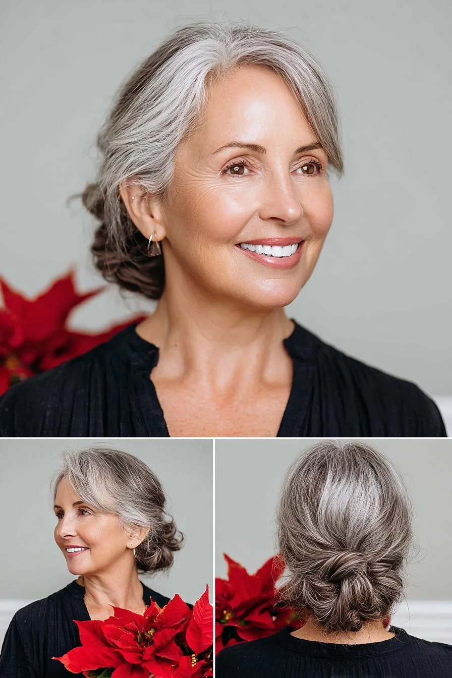 Soft Silver Elegance Portrait