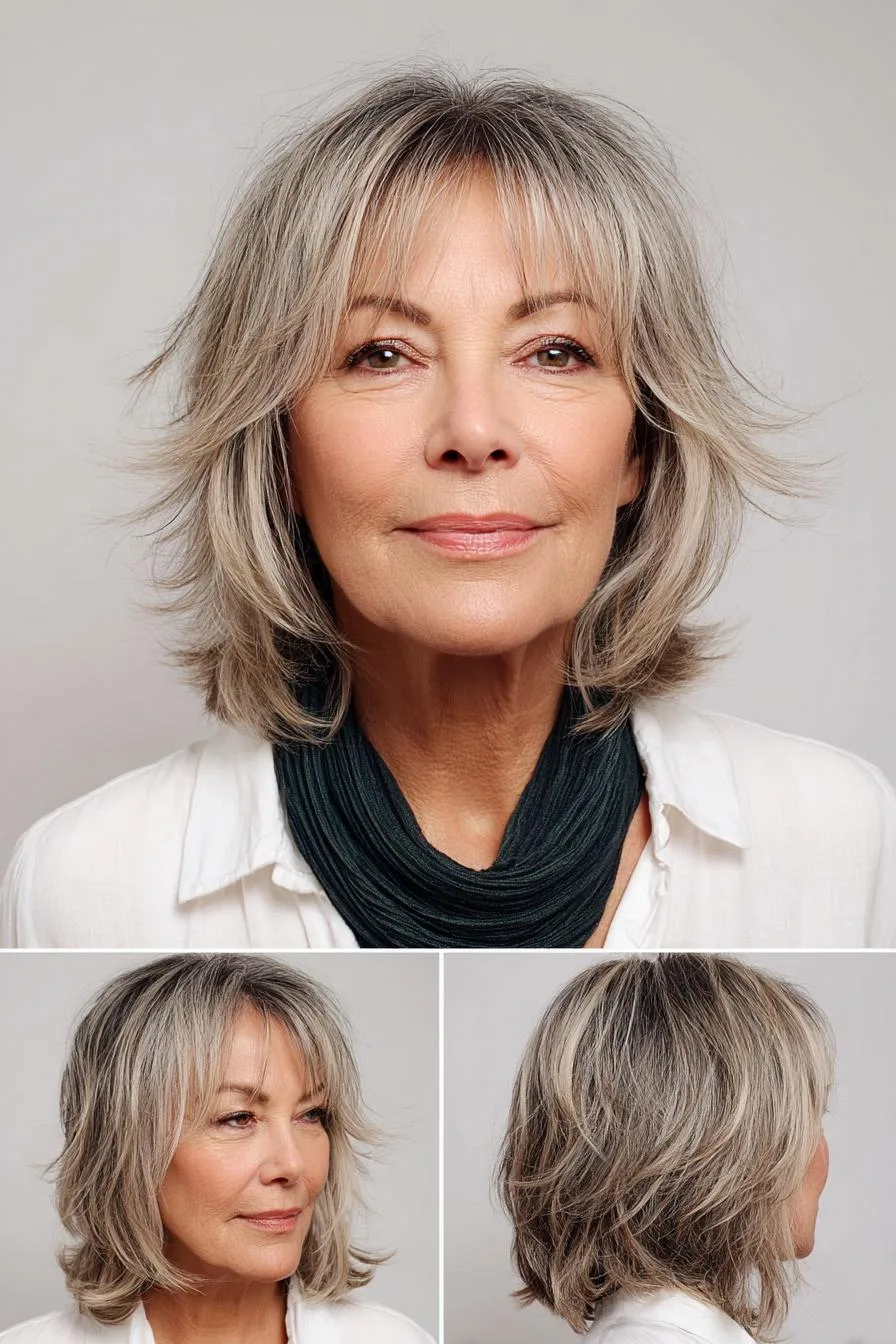 Soft Silver Shag Elegance
