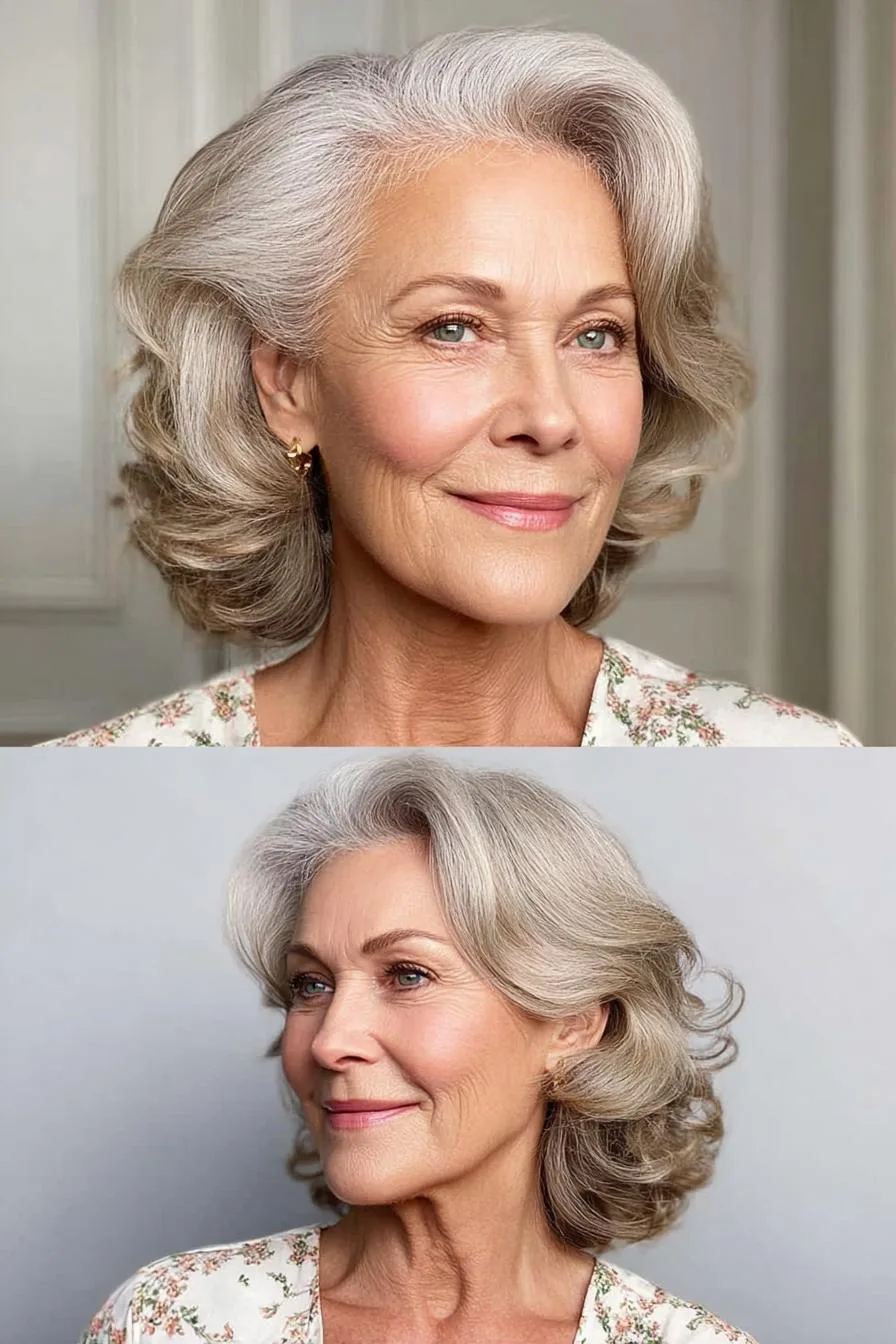 Soft Silver Waves Elegance