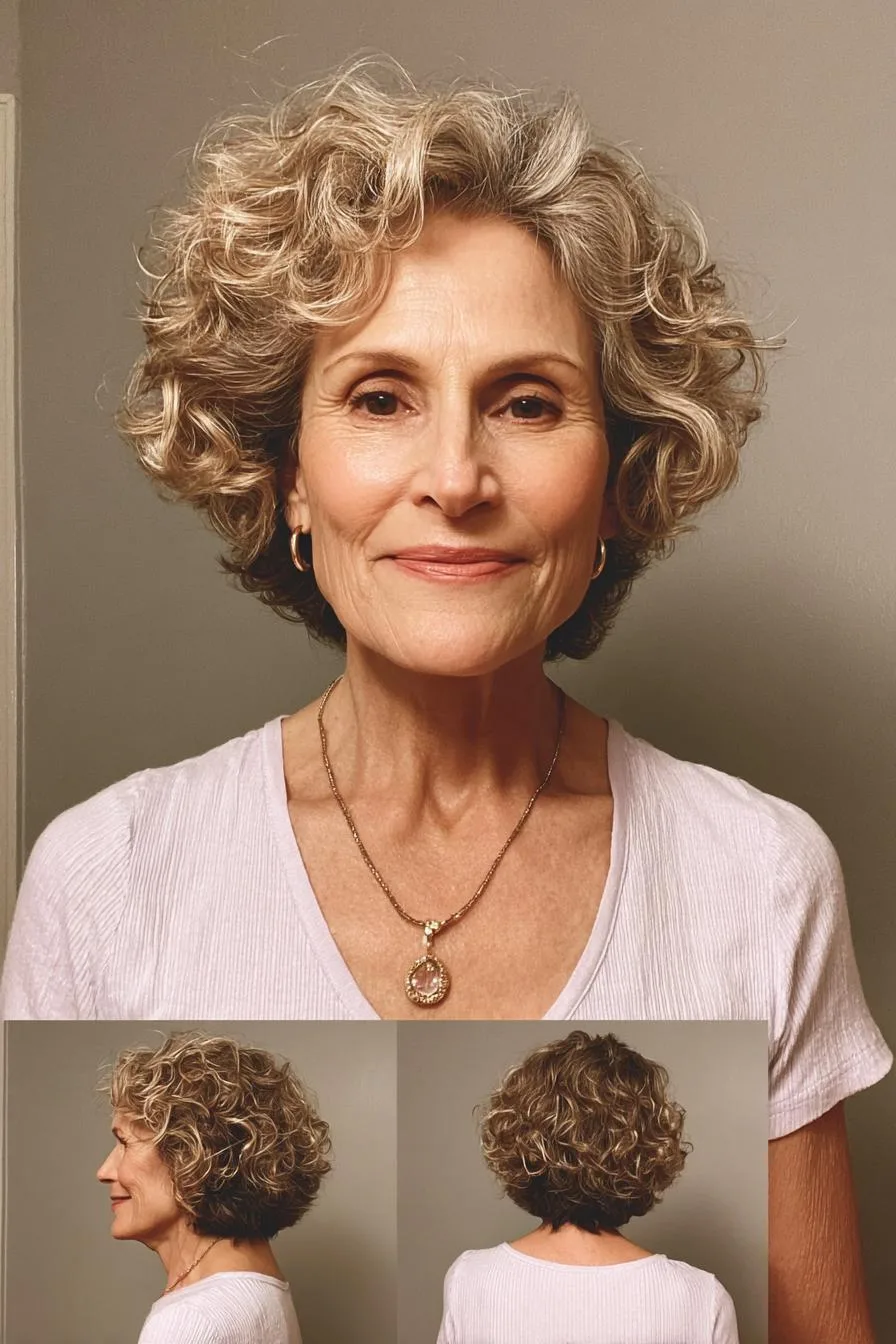 Soft Voluminous Curly Bob