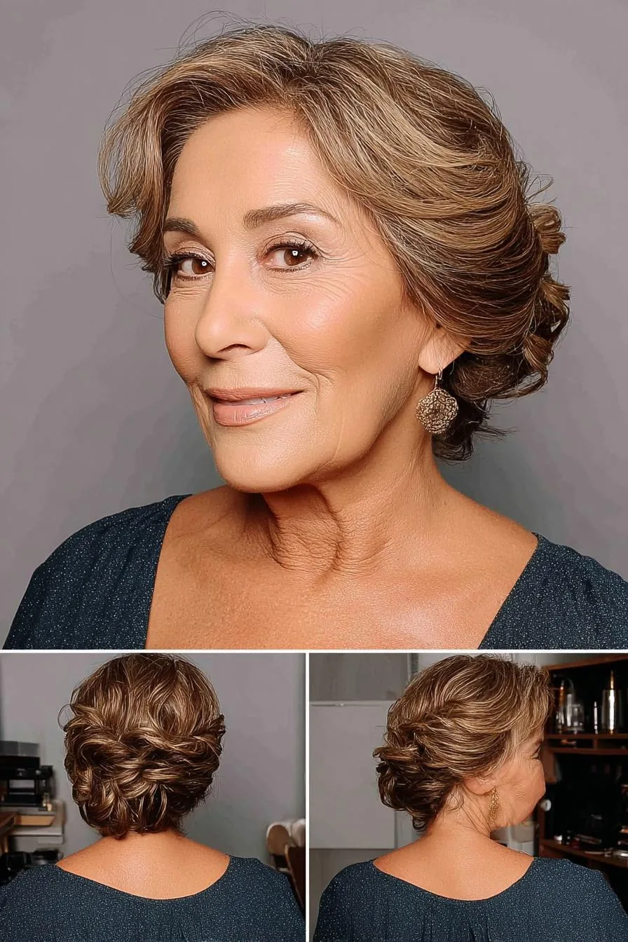 Soft Waves Low Bun Elegance