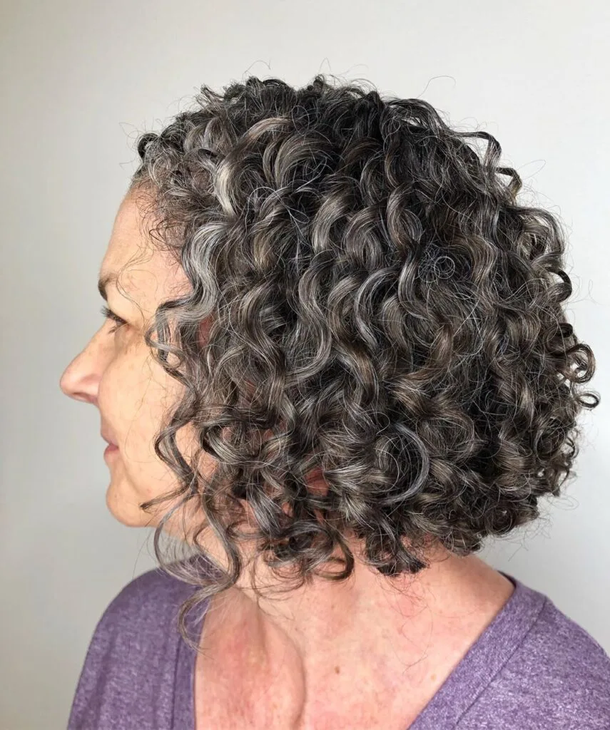 Beautiful Silver Gray Curls