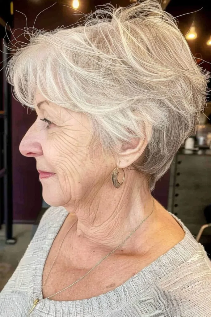 Bob Cut + Pixie Cut Combo for Women Over 60