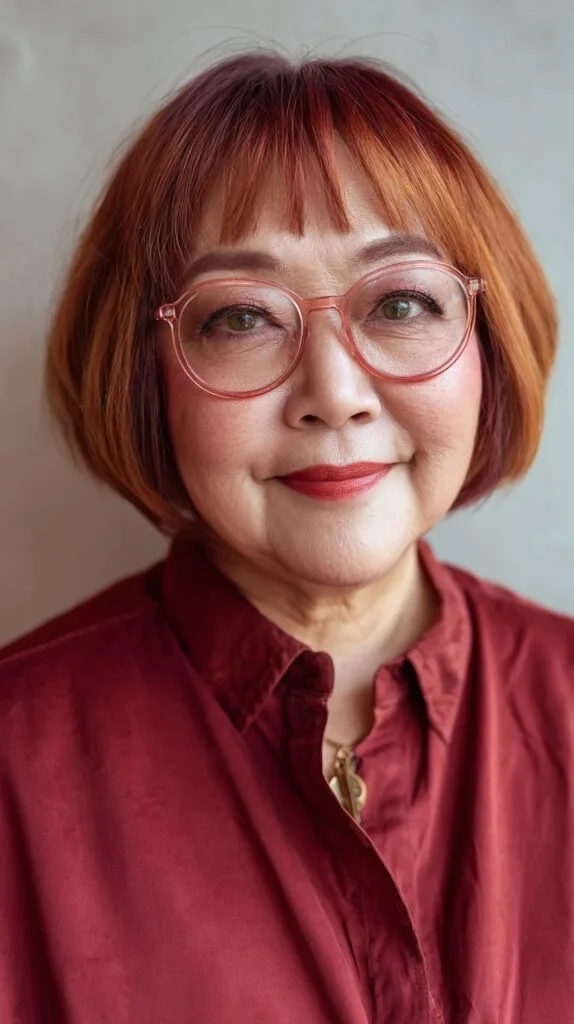 Bold Textured Bob with Face-Framing Bangs