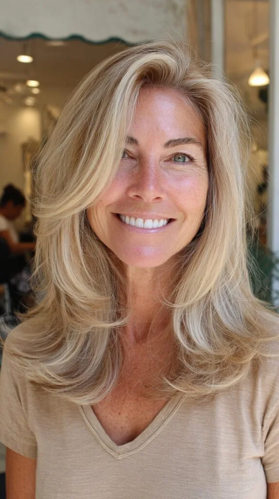 Breezy Blonde Graduated Layers for Lively Volume