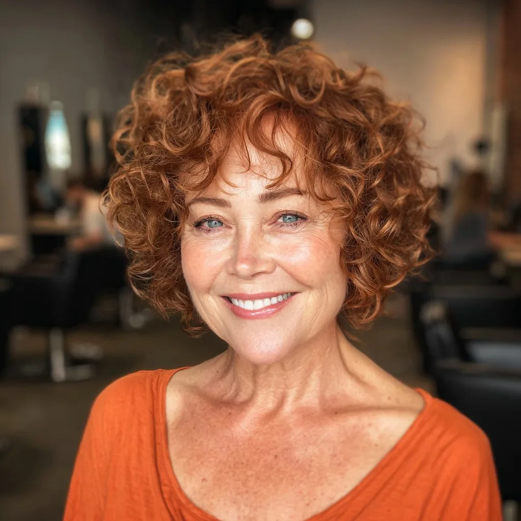 Charming Curly Shag with Bouncy Layers