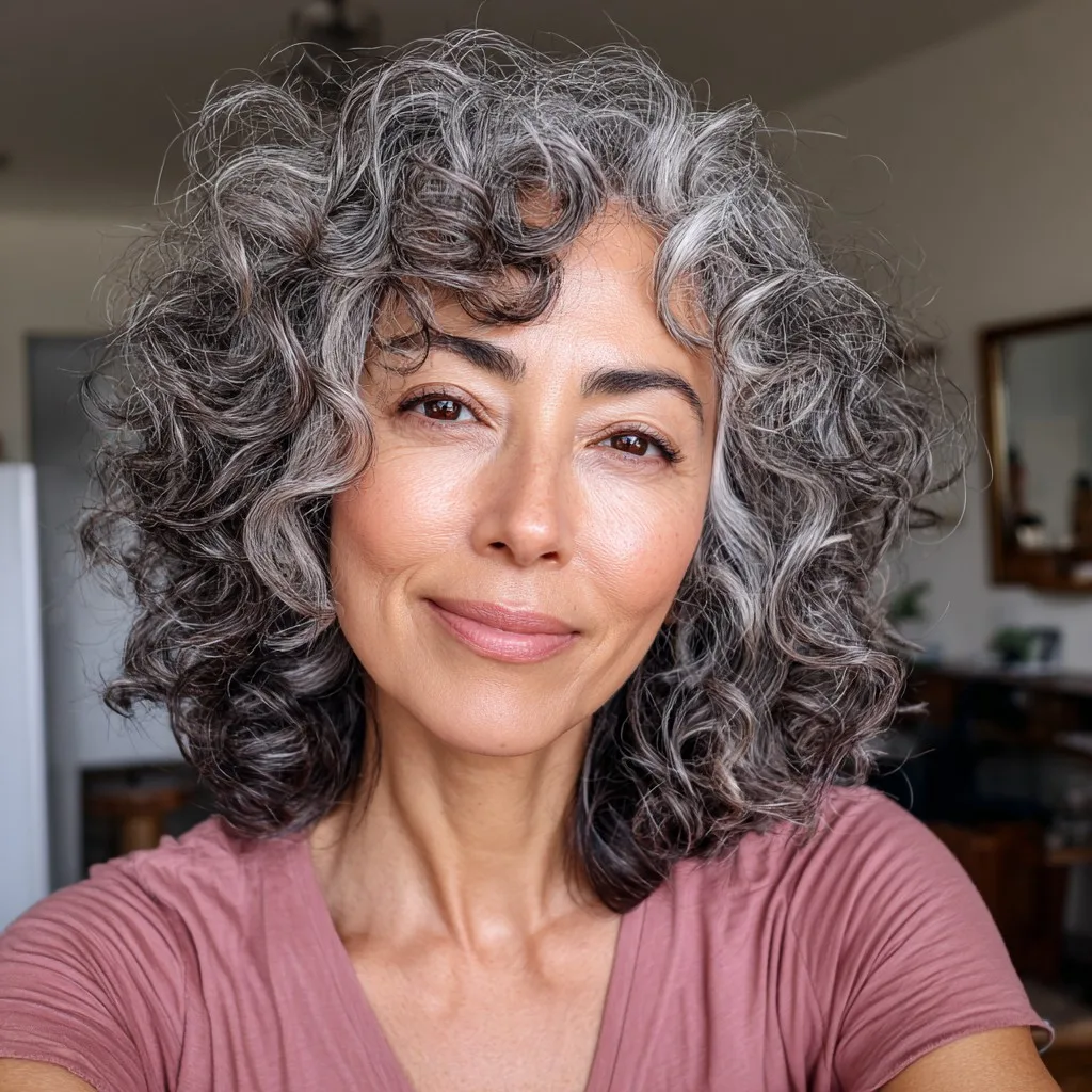 Charming Curly Shag with Defined Volume