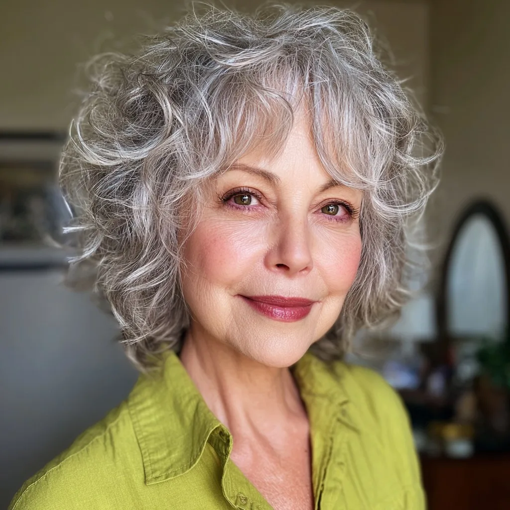 Charming Curly Shag with Effortless Bounce