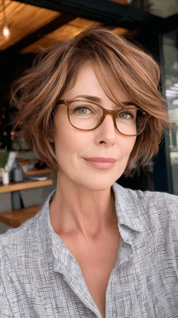 Charming Feathered Bob with Delicate Tips