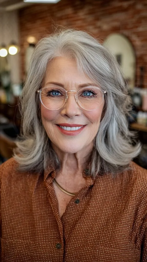 Charming Silver Swoop with Lightweight Layers