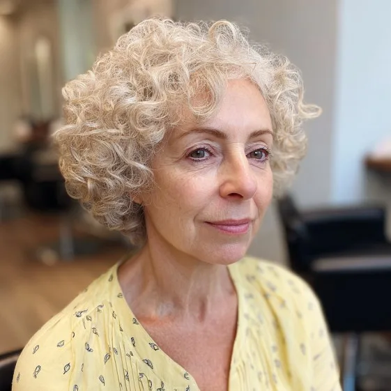 Charming Soft Curly Bob with Defined Layers