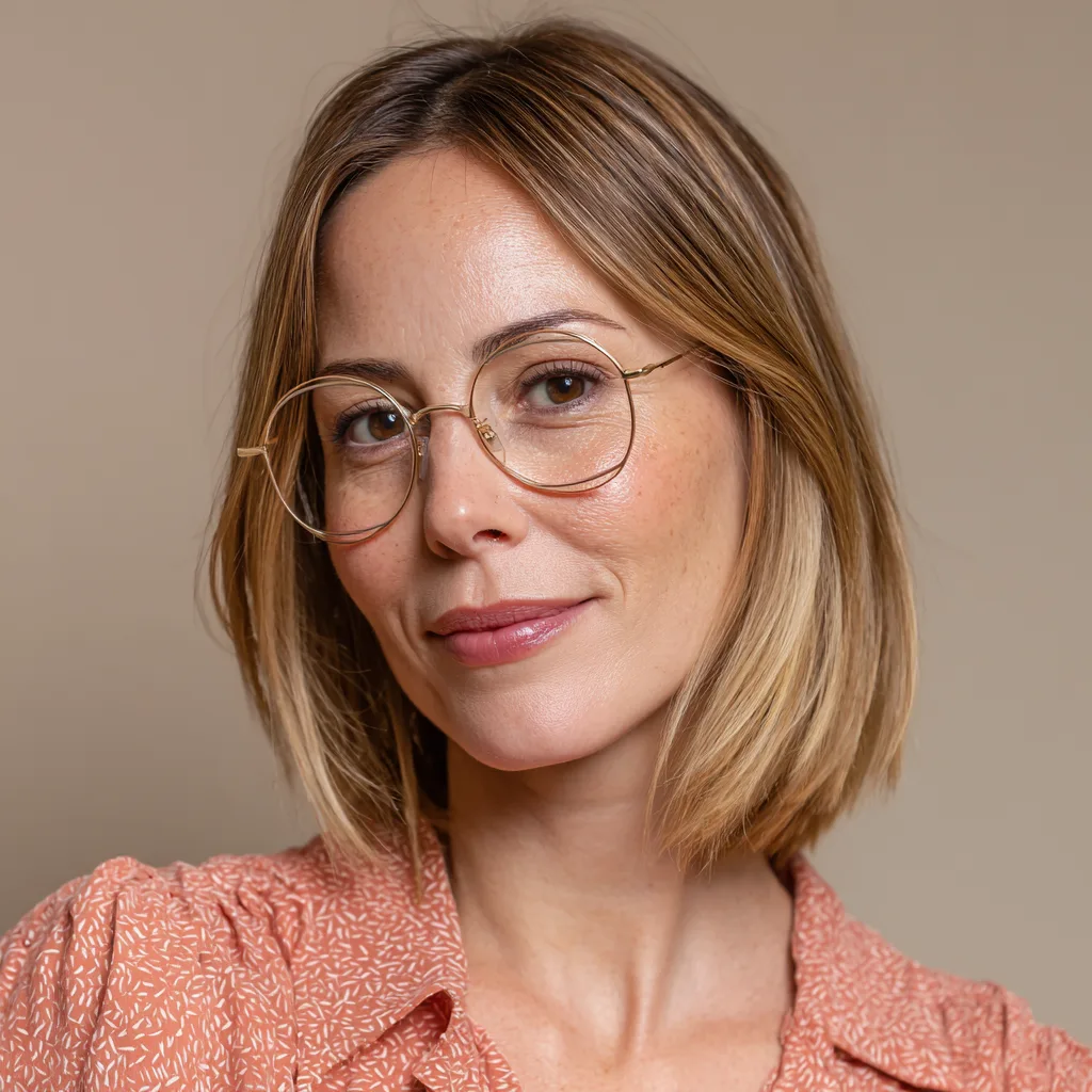 Chic Blunt Bob with Subtle Highlights