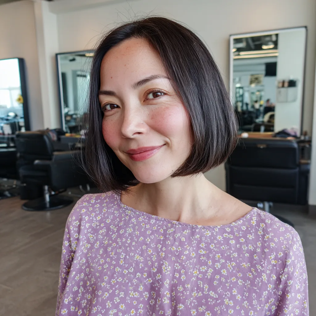 Chic Classic Bob with Subtle Textured Ends