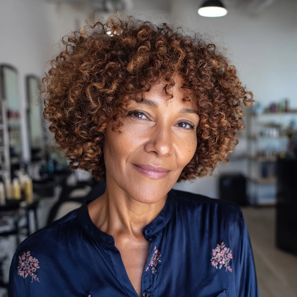 Chic Curly Bob with Volume and Texture