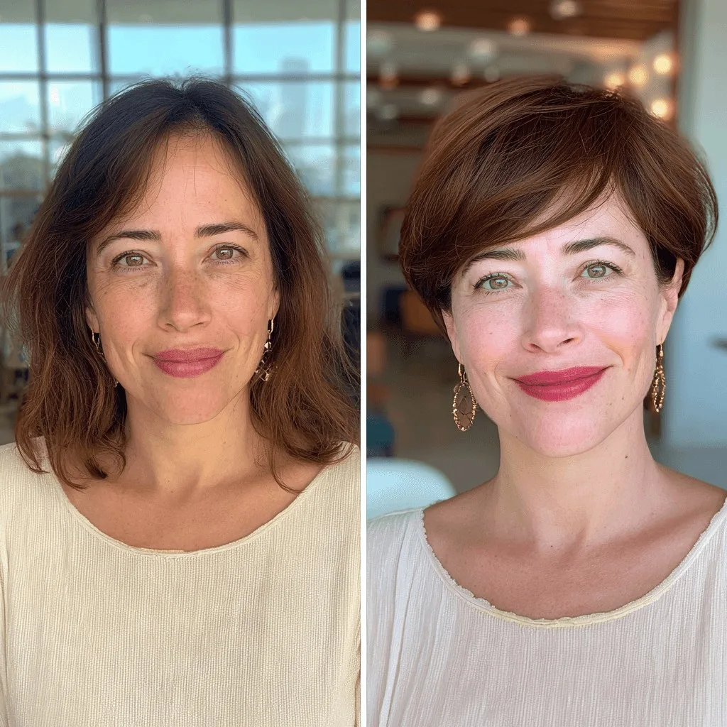 Chic Ear-Length Rounded Bob with Subtle Volume