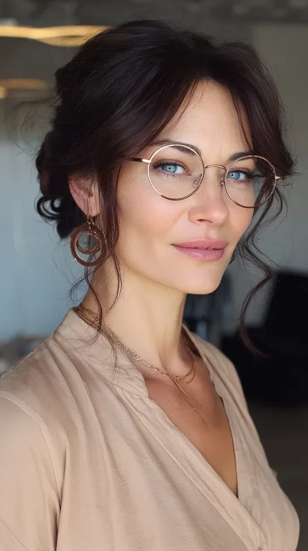 Chic Half-Up Twisted Style with Soft Waves