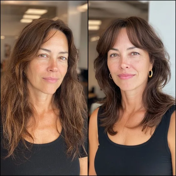 Chic Layered Butterfly Cut for Fine Hair