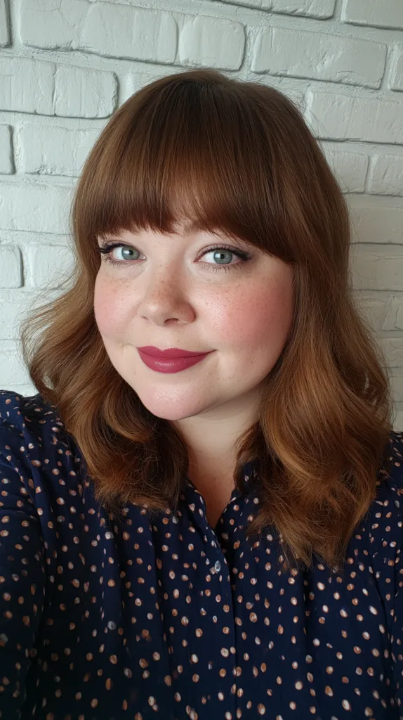 Chic Layered Cut with Soft Blunt Bangs