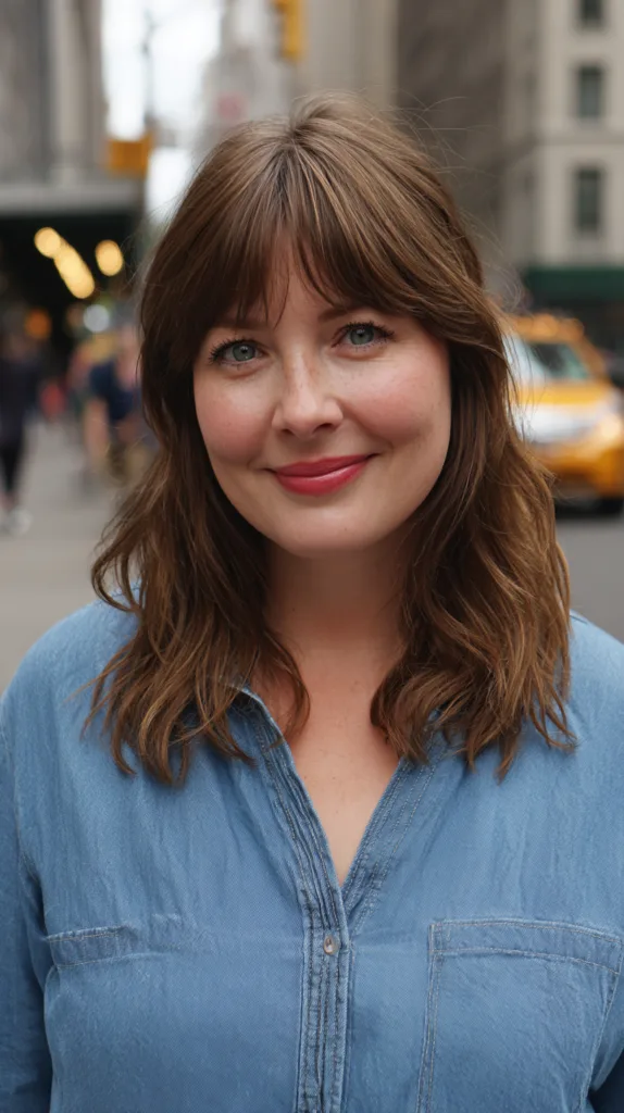 Chic Layered Cut with Soft Curtain Bangs