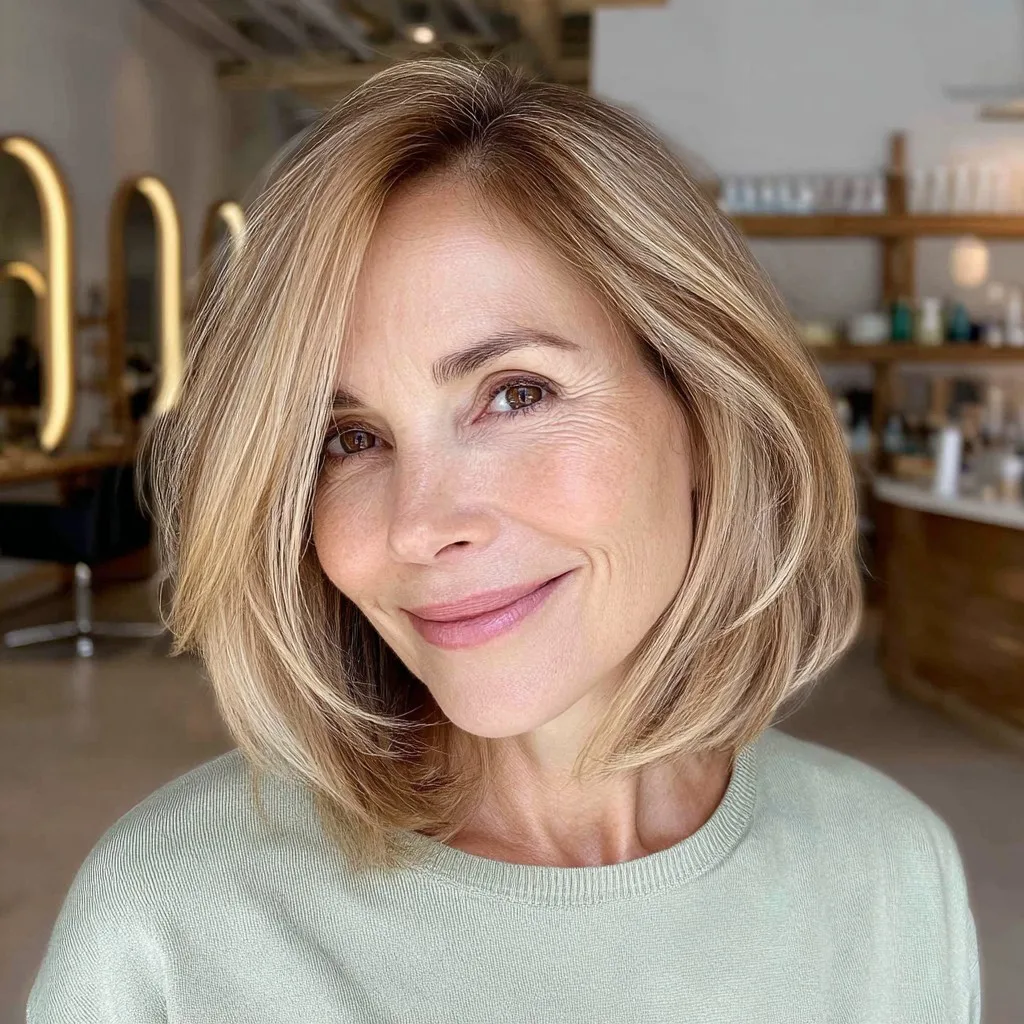 Chic Layered Cut with Soft Face-Framing Layers