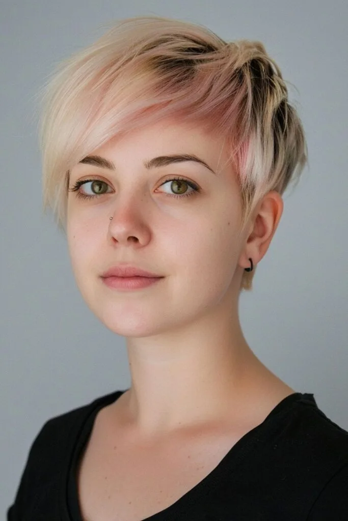 Chic pixie haircut for women over 50