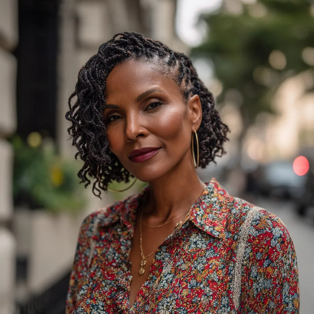Chic Short Braids with Soft Waves