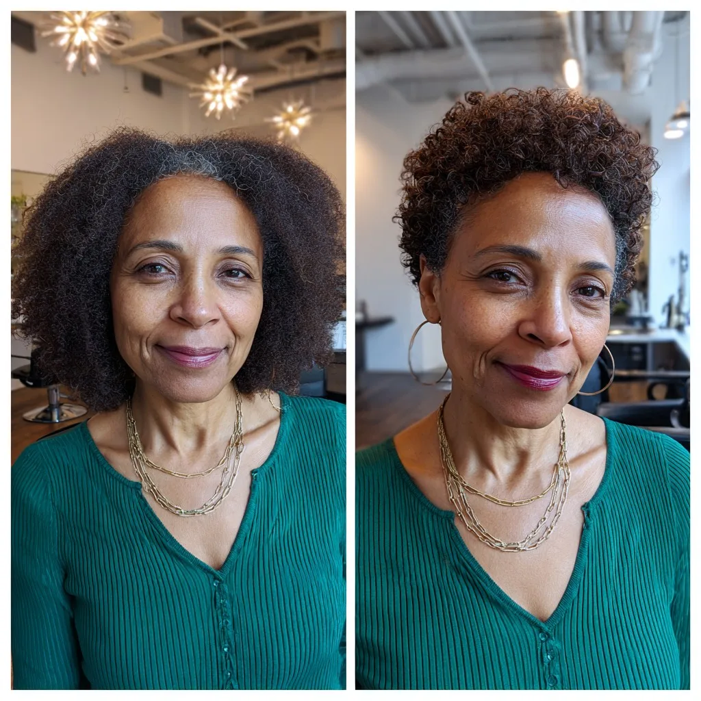 Chic Short Coiled Crop with Defined Curls