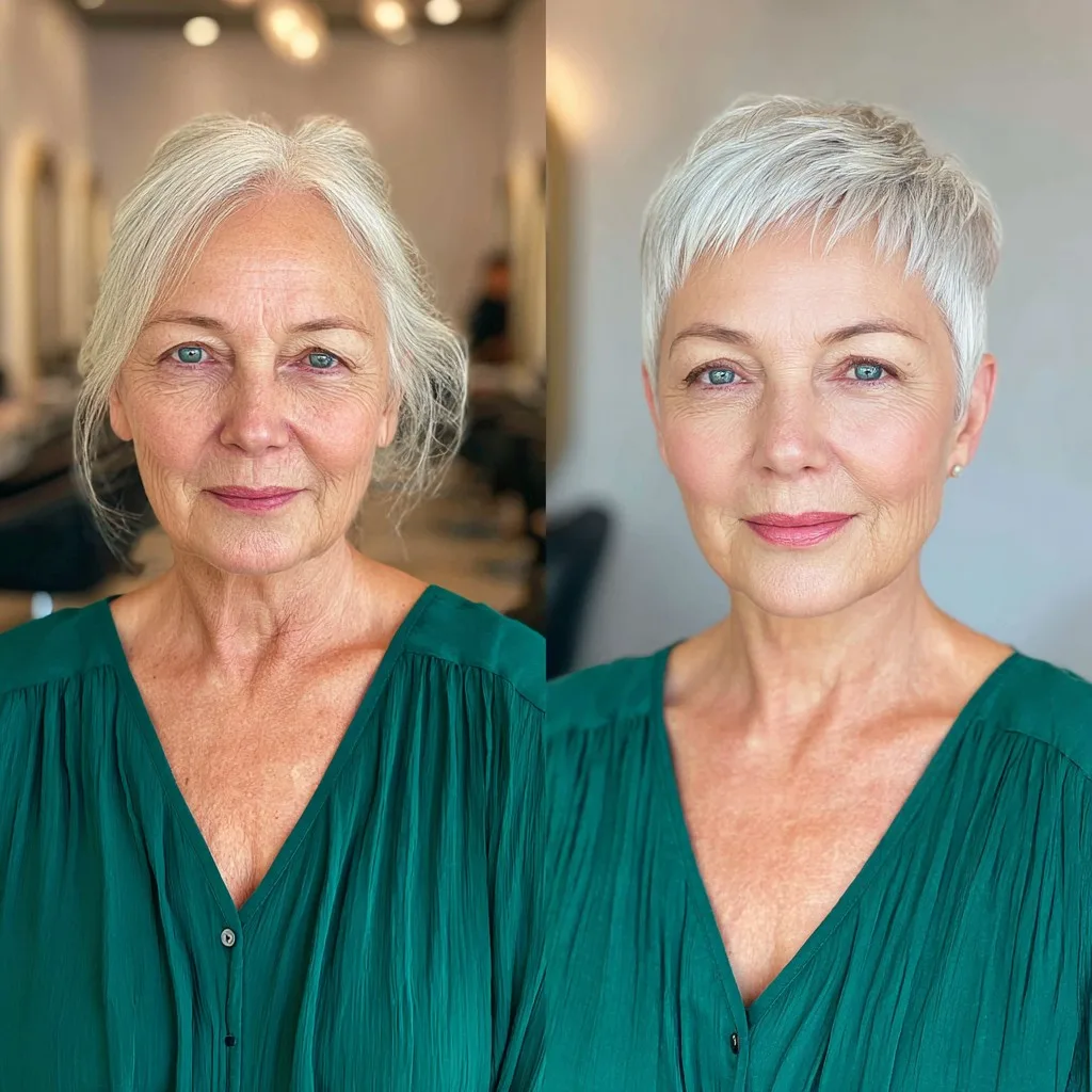 Chic Short Pixie with Delicate Micro Bangs