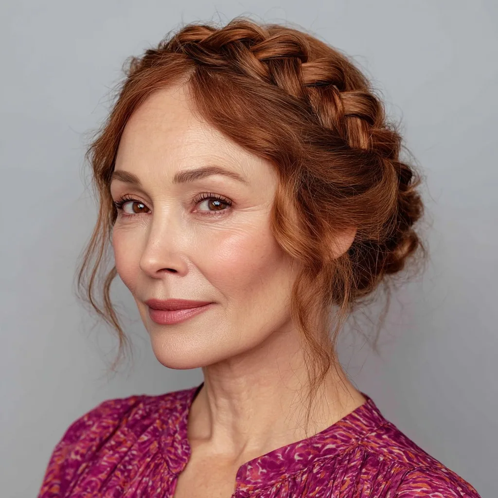 Chic Side Braid Updo for Effortless Elegance
