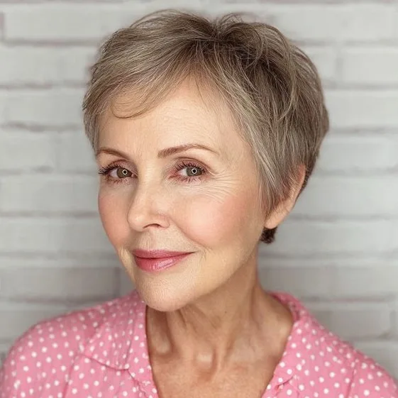 Chic Soft Textured Pixie with Gentle Volume