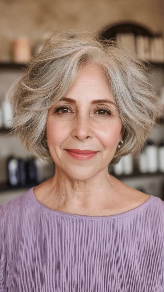 Chic Softly Textured Bob with Gentle Volume