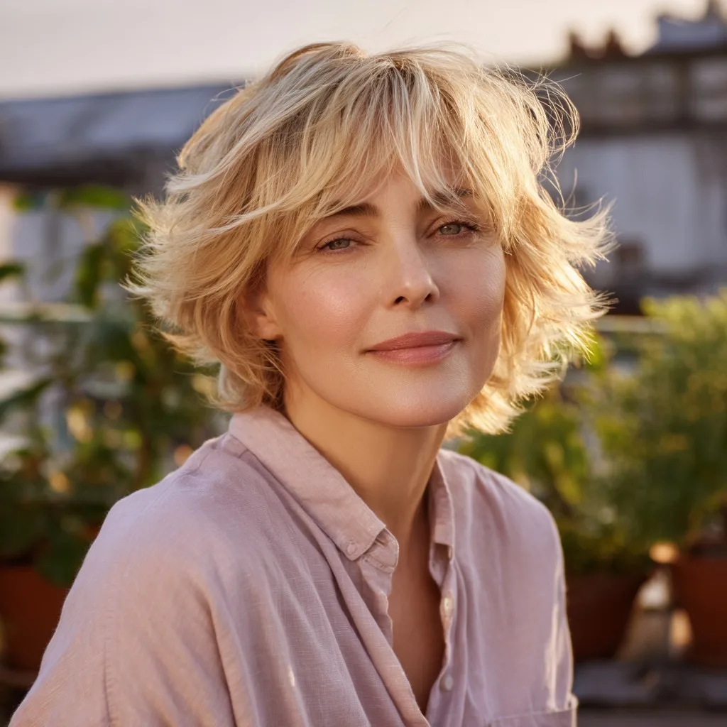 Chic Textured Bob with Soft Layers