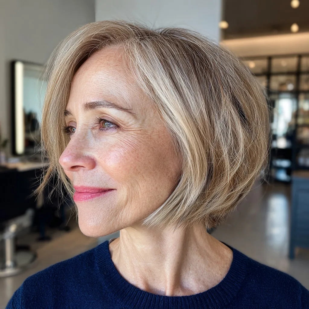 Chic Textured Bob with Soft Layers