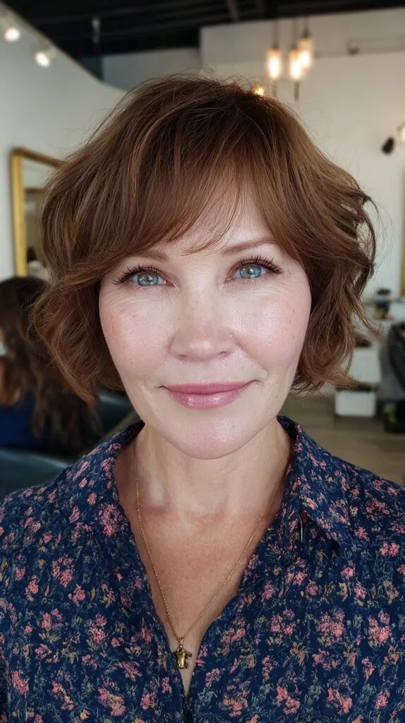 Chic Textured Bob with Soft Waves