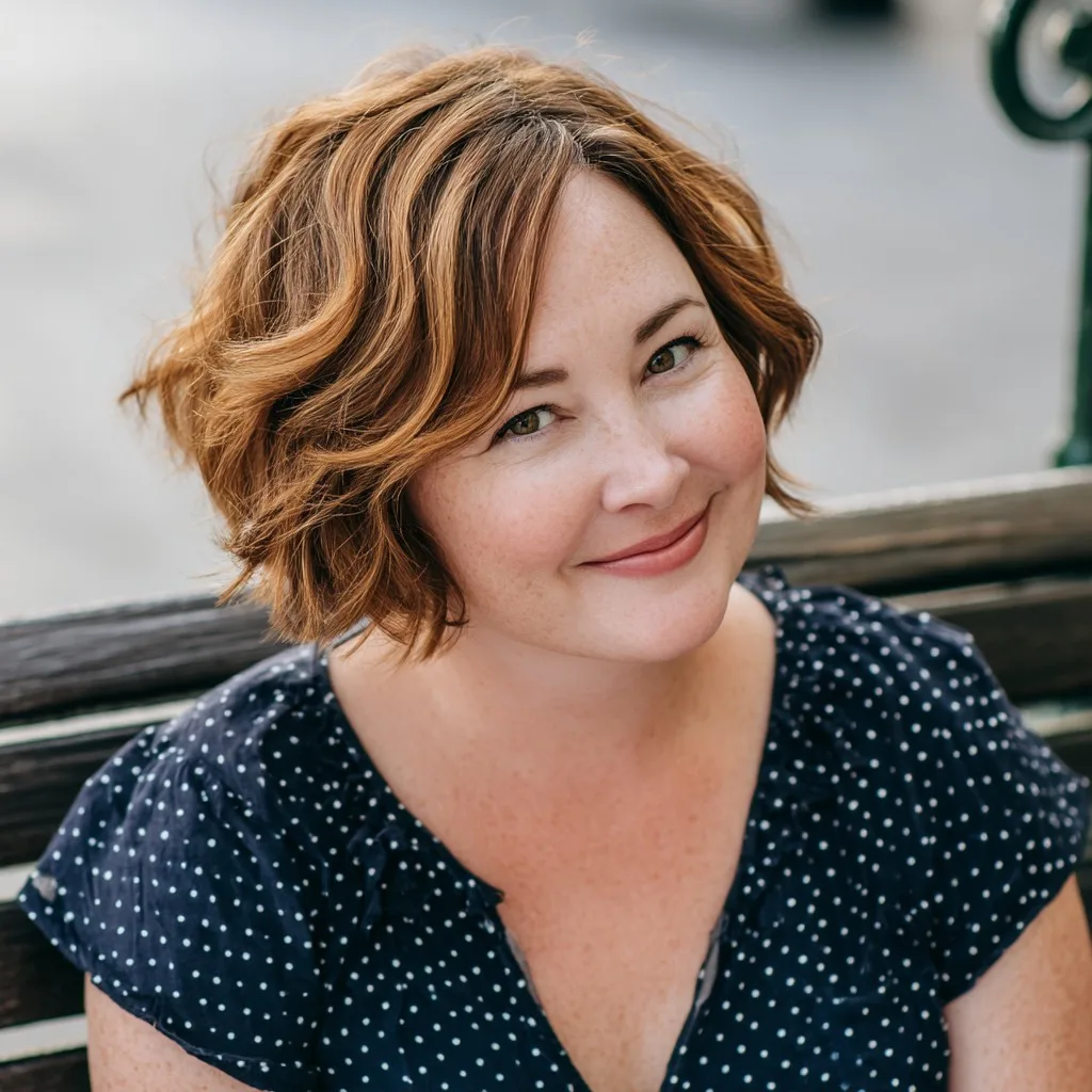 Chic Textured Bob with Soft Waves