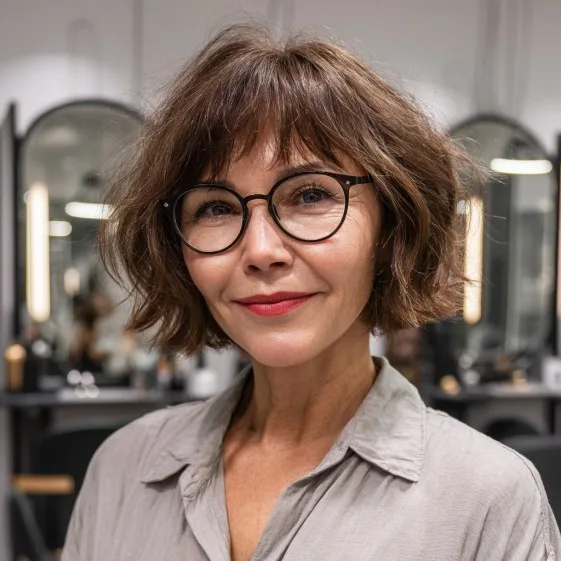 Chic Textured Bob with Soft Waves