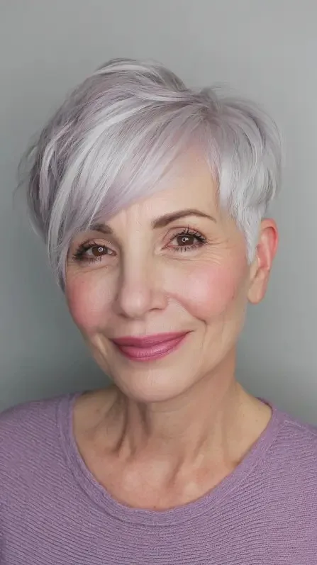 Chic Textured Pixie Cut with Soft Side Bangs