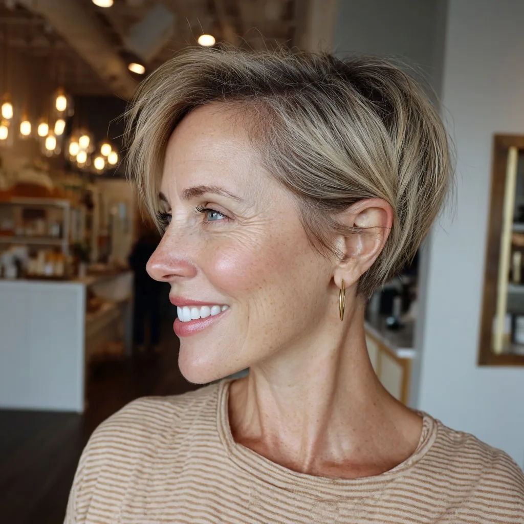 Chic Textured Pixie Cut with Soft Volume