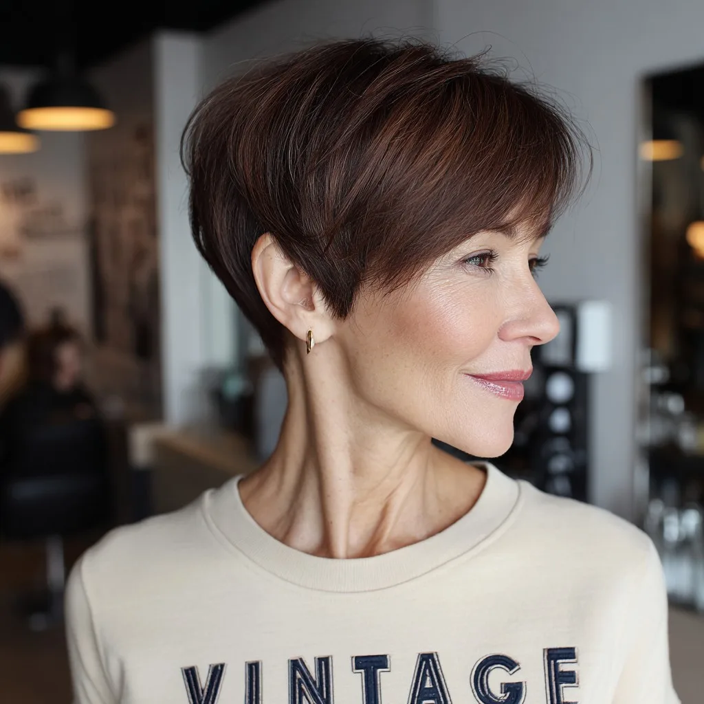 Chic Textured Pixie Cut with Subtle Layers