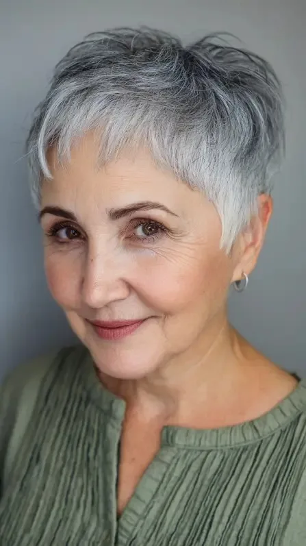 Chic Textured Pixie Cut with Subtle Volume