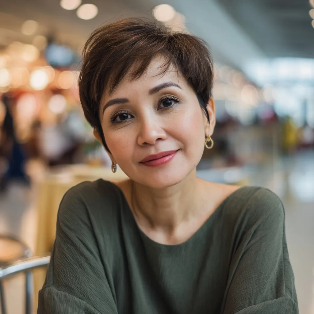 Chic Textured Pixie with Subtle Layers