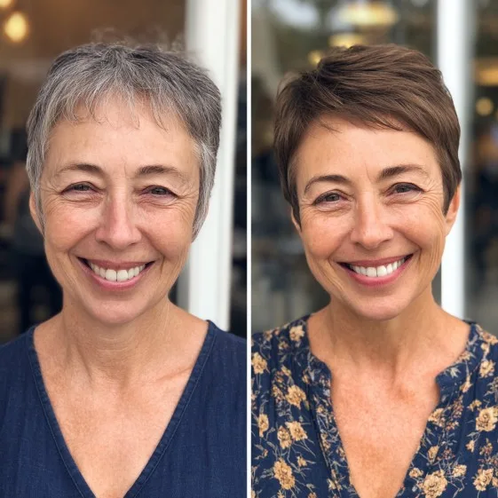 Chic Textured Short Pixie with Soft Volume